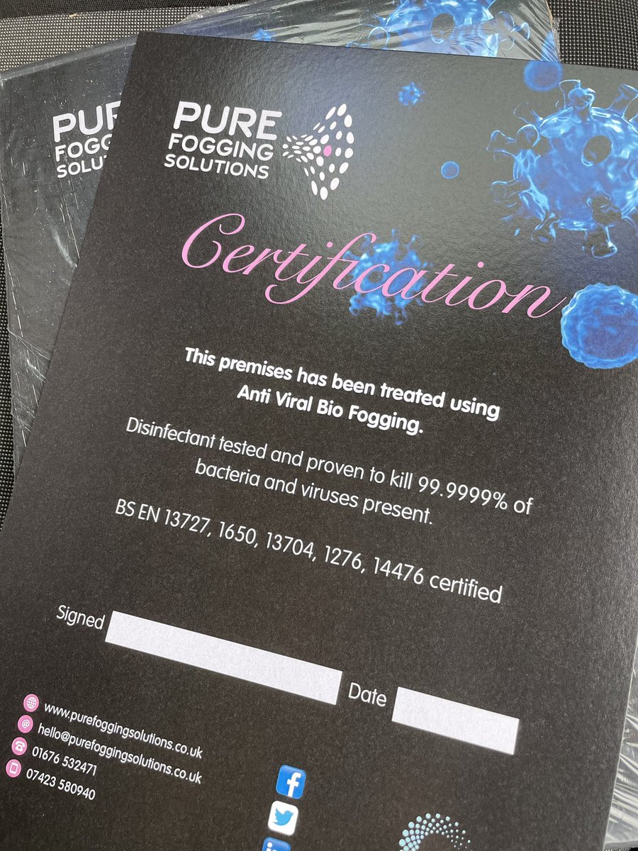 PureFogging's tweet image. Salon Sanitising…⭐️⭐️⭐️⭐️⭐️ 
Remedies Therapy in Knowle…

We beauty therapists know our stuff when it comes to hygiene! 

A clean, sterile salon will set you apart from the rest…

#infectioncontrol #hygiene #hygienesolutions #antiviral #protect #fogging #workingtogether