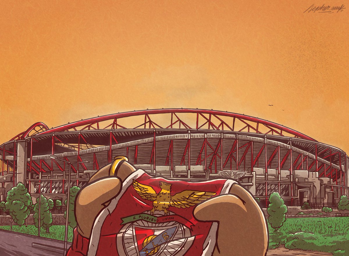 🏟 Hoje a família volta a casa. 

#SLBPSV #EPluribusUnum 

🎨 <a href="/SepherAWK/">sepher.awk</a>