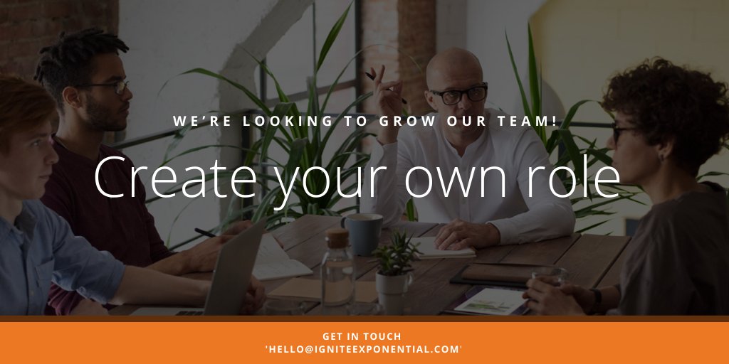 WeAreIEX's tweet photo. We’re looking to grow our team, there is no template, and no fixed job description – we want to create your next innovation role with you. 

If you are passionate about innovation, please get in touch: hello@igniteexponential.com 

https://t.co/DZRaGahSwc

#careers #innovation https://t.co/qA1tEDar2z