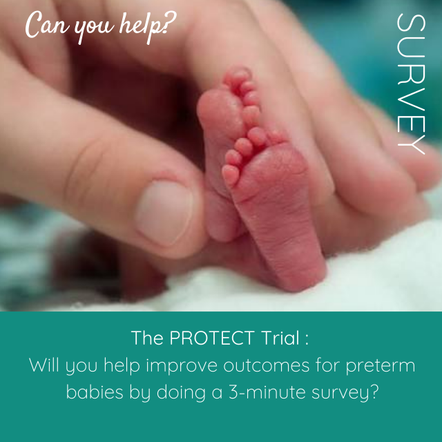 GFCNI (@gfcni_newborn) on Twitter photo Will you help improve outcomes for #preterm babies by answering a 3-minute survey about the PROTECT Trial? It is open to all parents, nurses, physicians and general members of the public: bit.ly/3CQ5oxc
#miraclebabies #Preterm #NICU #research
© <a href="/MiracleBabies/">Miracle Babies</a> Will you help improve outcomes for #preterm babies by answering a 3-minute survey about the PROTECT Trial? It is open to all parents, nurses, physicians and general members of the public: bit.ly/3CQ5oxc
#miraclebabies #Preterm #NICU #research
© <a href="/MiracleBabies/">Miracle Babies</a>