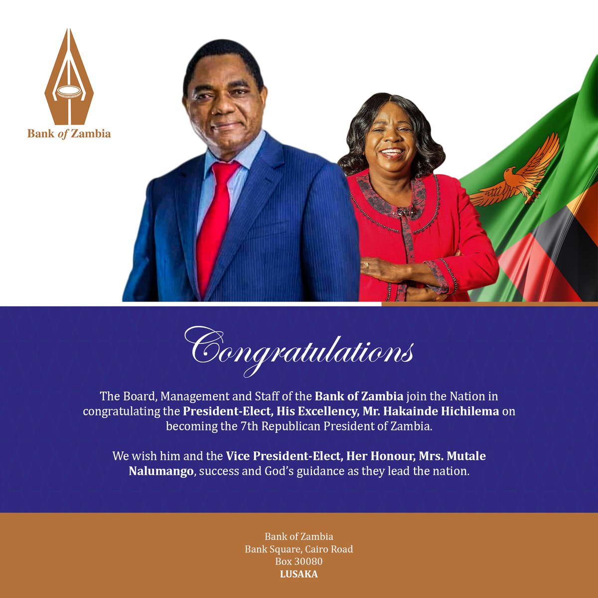 Bank of Zambia tweet media