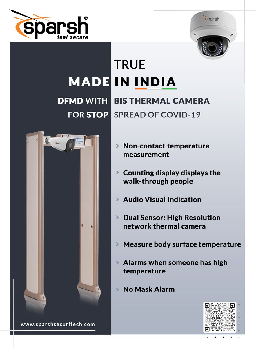 Sparsh_cctv's tweet photo. #truemadeinindia
#dfmd
#bisthermalcamera
#FeverDetectioncamera
#iotthermometer
#आत्मनिर्भर #भारत
#vocalforlocal
#madeinindia
#SwadeshiFirst
#IndiaFirst
#ApnaTimeAaGaya
#Indiakaapnacctv
#FeverDetectionCamera
#Covid19
#SparshCCTV
#MakeinIndia
#security
#indian https://t.co/0SjnHdy3P3