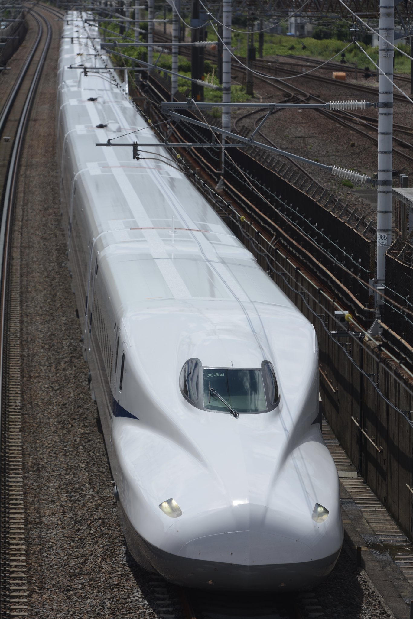 ものぽん1a N700系 X34編成 全検後の試運転 N700系 00番台 X34編成が全般検査を終え浜松工場を出場し浜工 名古屋p間を往復しました 21年8月18日 Jr東海 東海道新幹線 4637a 三河安城 名古屋 4636a 名古屋 三河安城 ｼﾝｶﾝｾﾝｽｺﾞｲﾋﾟｶﾋﾟｶﾍﾝｾｲｼｳﾝﾃﾝ