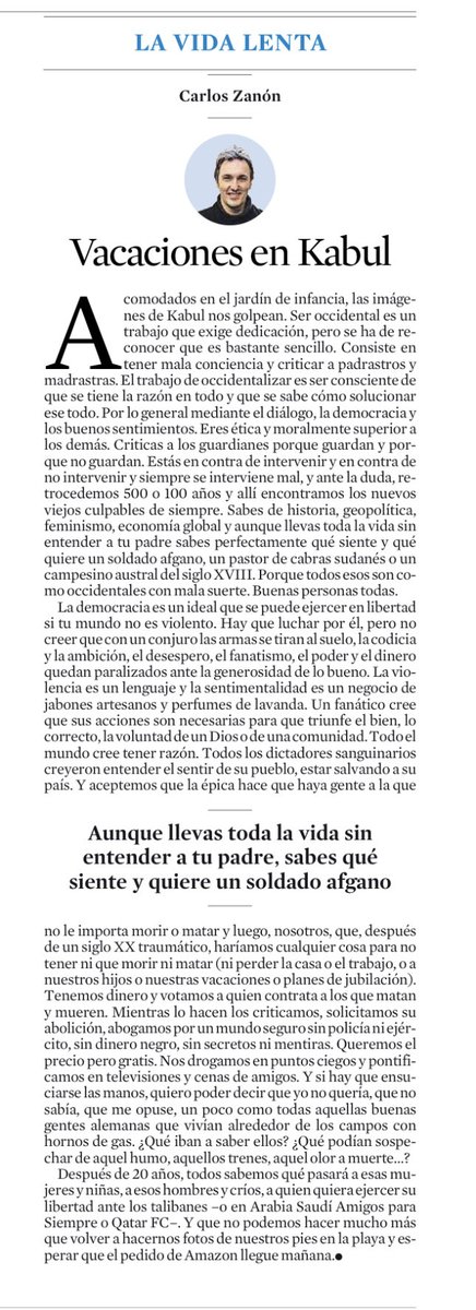 MarcosLamelas's tweet photo. Occidentales todos convertidos este verano en personajes de Chejov.
Por ⁦@czanon⁩ vía ⁦@LaVanguardia⁩ https://t.co/vi0kpMorKU