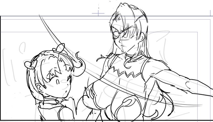 鬼滅の1シーンみたいになったコマ 