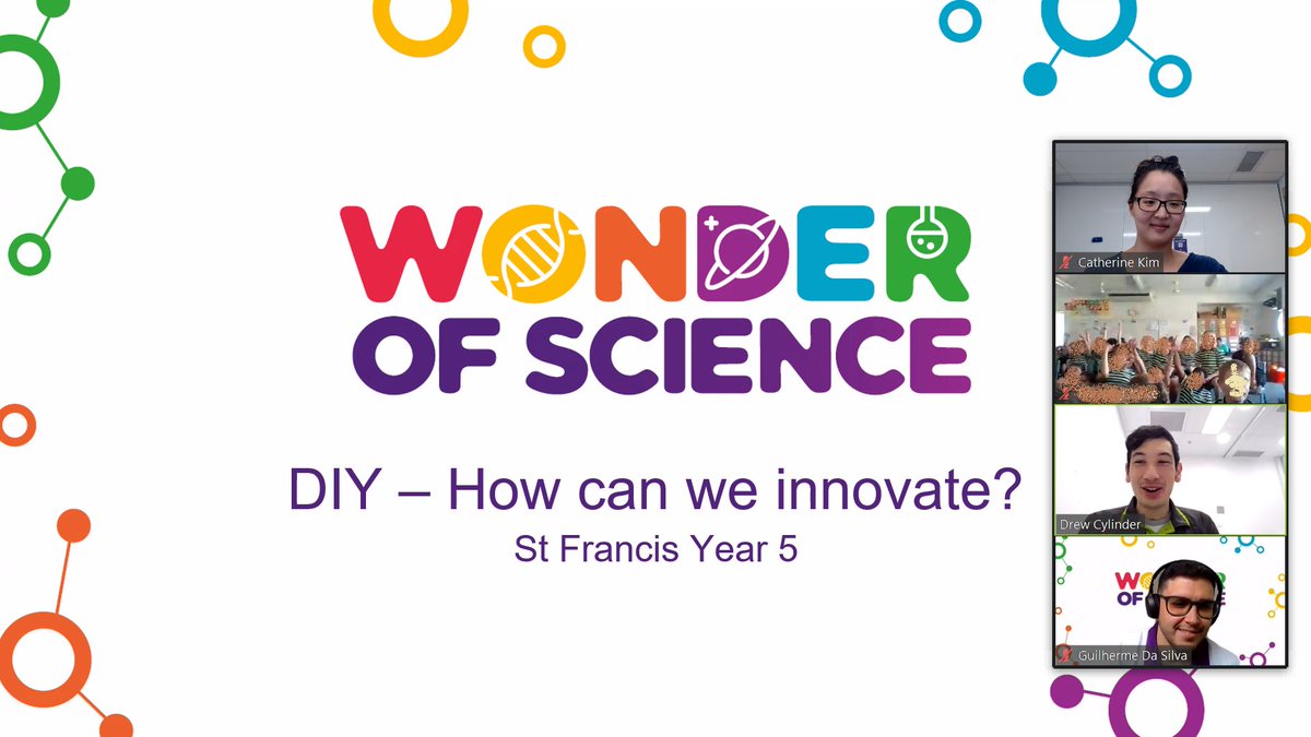 This arvo I dropped in on a Wonder of Science @WOSQld #virtual school visit to St Francis in Tannum Sands led by Drew and Guilherme.

@Qld_ScienceWeek @Aus_ScienceWeek @UQscience  #ScienceWeek2021 #STEMoutreach #STEMeducation #SciComm #phdchat #ecrchat