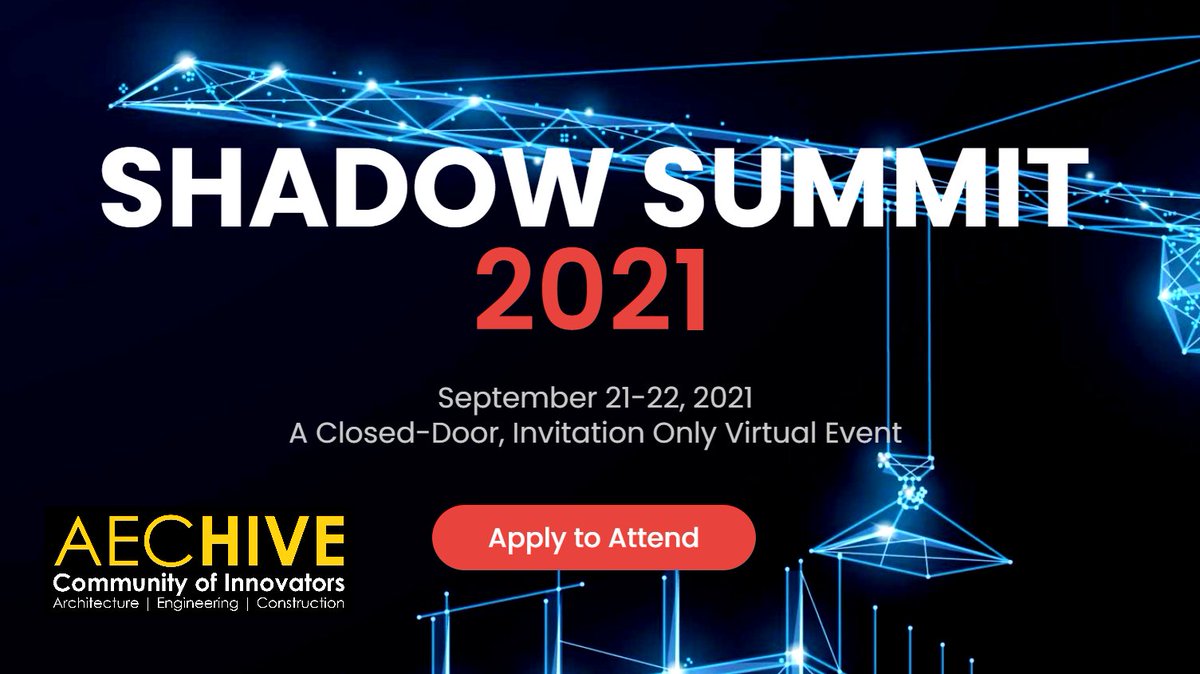 ArchiAdvisor's tweet photo. RT @_aecHive: #aecHive are excited to be supporting @shadowventures Shadow Summit again this year. See more here: https://t.co/3uLrINfWoM
#Community #Innovators #AEC #Architecture #Engineering #Construction #DigitalTransformation #Innovation #BIM https://t.co/9dHvGGKTZS