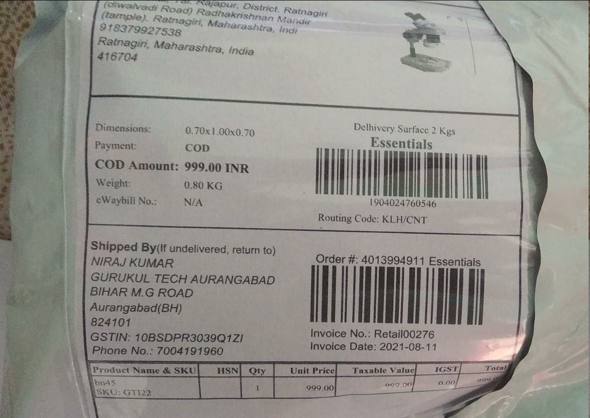 deep0112's tweet photo. @delhivery @help_delhivery Courier excutive denied to home delhivery due to single shipment. what is your exact policy. if you not comfortable then shut down your company. other services can give better service. https://t.co/zVyntnYAz9