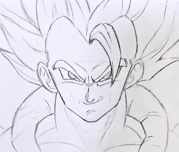 近日公開予定!!とりあえず下書きできた✨
#ドラゴンボール #ゴジータ #イラスト #描いてみた #絵描きさんと繋がりたい #アナログ絵 