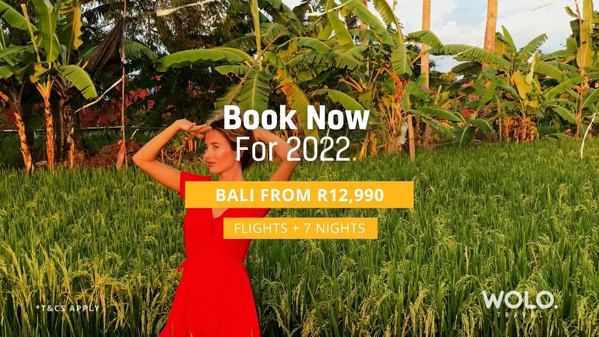 🌴 #Bali 2022 deals from only R12,990 >> zcu.io/Wmc7 
See all Bali >> zcu.io/H9YJ
#WOLOTravel #WeOnlyLiveOnce #WOLO #ExperienceEverything
