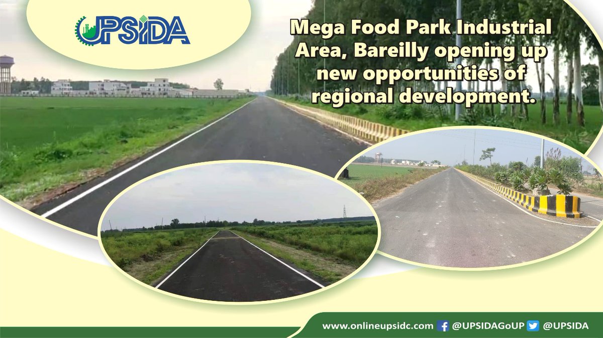 #UPSIDA completes construction of roads in Mega Food Park, Baheri near Bareilly. This 250 acres Food Park is all set to offer new investment opportunities to Food Processing Industries. @CMOfficeUP @IIDGoUP @_InvestUP @InfoDeptUP