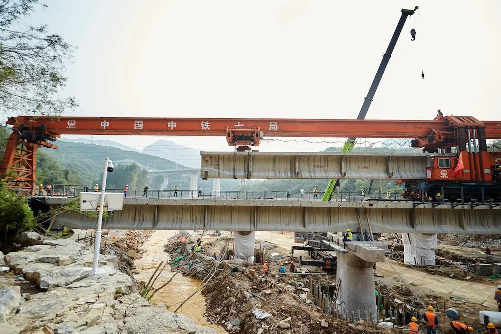 Lucas08997482's tweet photo. On August 16, a coal transportation artery in China, Taiyuan-Jiaozuo #Railway, suspended for 36 days due to damages caused by unusually heavy rains in Henan, was put back into service after #CREC' great efforts, safeguarding national energy security&amp;Shanxi's economic development. https://t.co/A13yAAItNZ