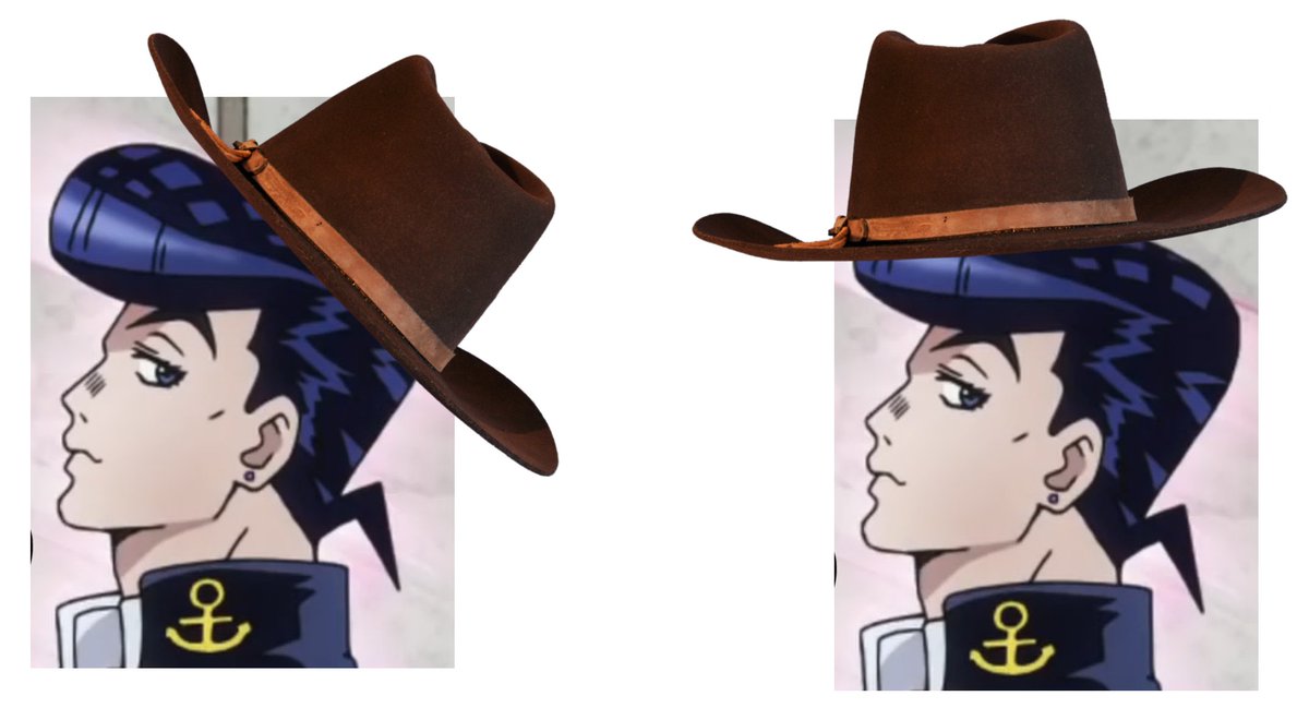 taeseph_taestar's tweet photo. how the fuck would josuke even wear a cowboy hat https://t.co/ZuxpfwYUbt