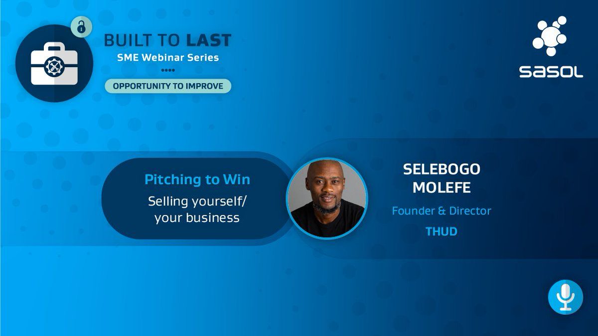 DrLifesgud's tweet photo. I'm contributing to the @SasolSA SME Webinar Series today together with some panellists that I have great respect for.
RSVP here: https://t.co/oKi1AqhO2u
#builttolast #ThinkOwnership https://t.co/fjg3LAAyPM