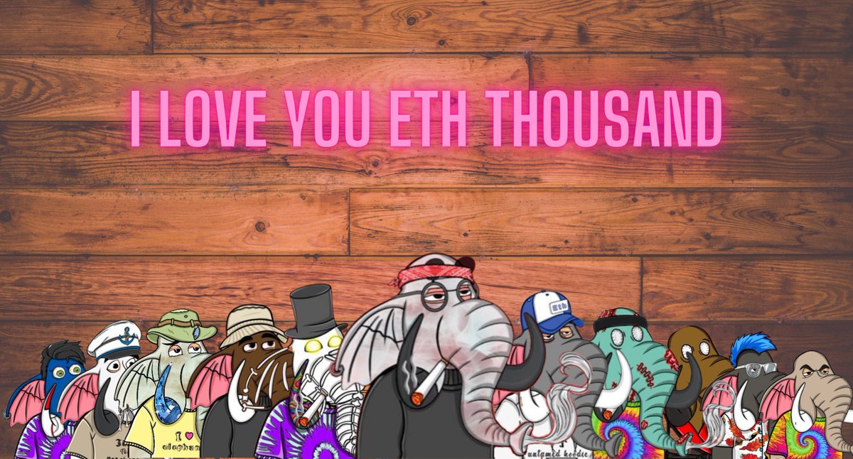 My daughter just misspelt "Three thousand" with "ETH thousand". Seems she likes crypto as much as I do! Haha 
#SaveTheElephant
<a href="/seeGee19/">c-h-r-i-s.sol</a>  <a href="/KingFaro_/">FAR0.eth</a>