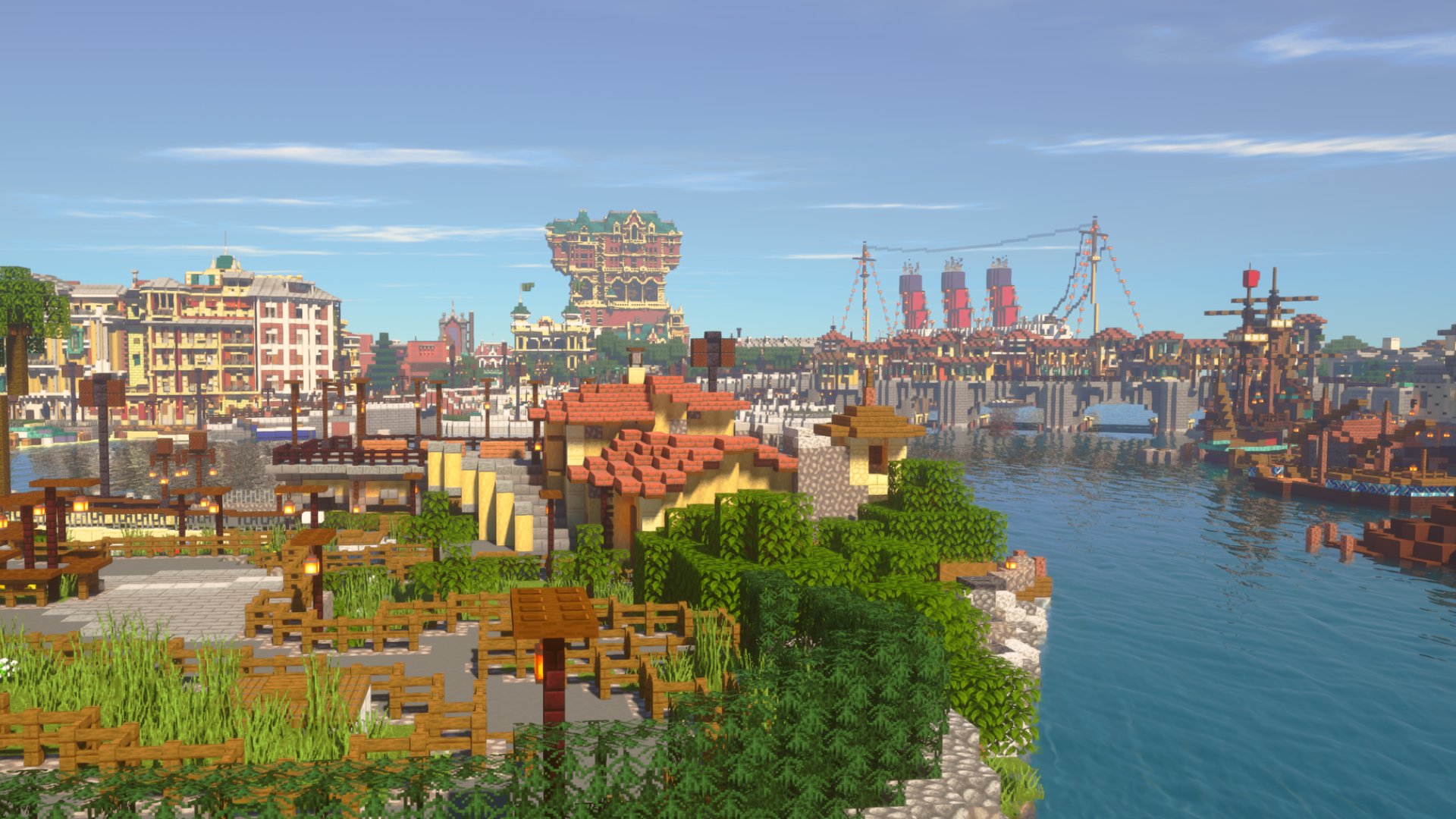 Tds再現 エクシタンテサーバー A Twitteren ソアリン前からの風景の比較です Minecraft マインクラフト マイクラ Minecraftbuilds マイクラ建築 Tokyodisneysea Tds ディズニーシー ソアリン メディテレーニアンハーバー T Co Ehkxalzqmg Twitter