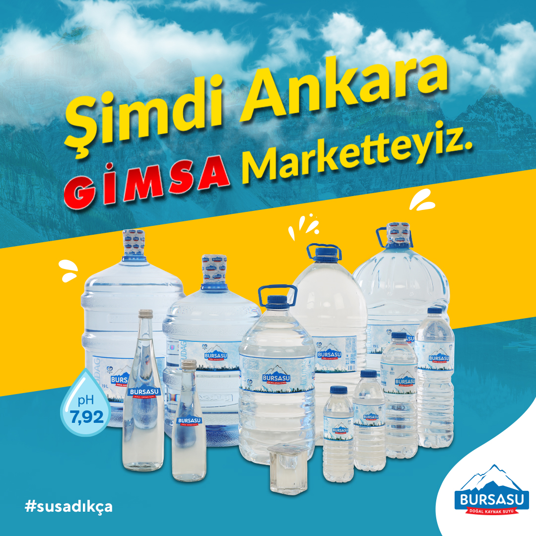 Artık size daha yakınız 🤩 Şimdi Gimsa' dayız 🛒💦💧

#gimsamarket #gimsa #market #bursasu #su #dogalkaynaksuyu #bursasu