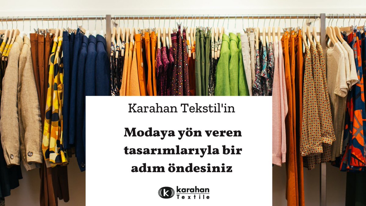 KarahanTextile's tweet photo. Karahan Tekstil'in modaya yön veren tasarımlarıyla bir adım öndesiniz. 

#karahantextile #karahantekstil #sustainablefashion #textileindustry #tekstile #fashion #controller #moda #manufacturing  #sustainableliving #newtechnologies #innovativeproducts #quality #tekstildesign https://t.co/p76COuuT9y
