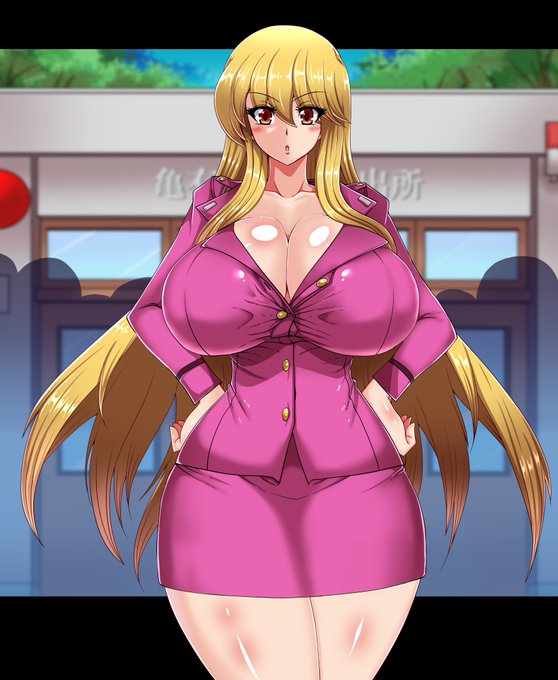 昔、エロCG集ネタに使えないかなーと思って描いた、こち亀の麗子!いつか作りたい!! 