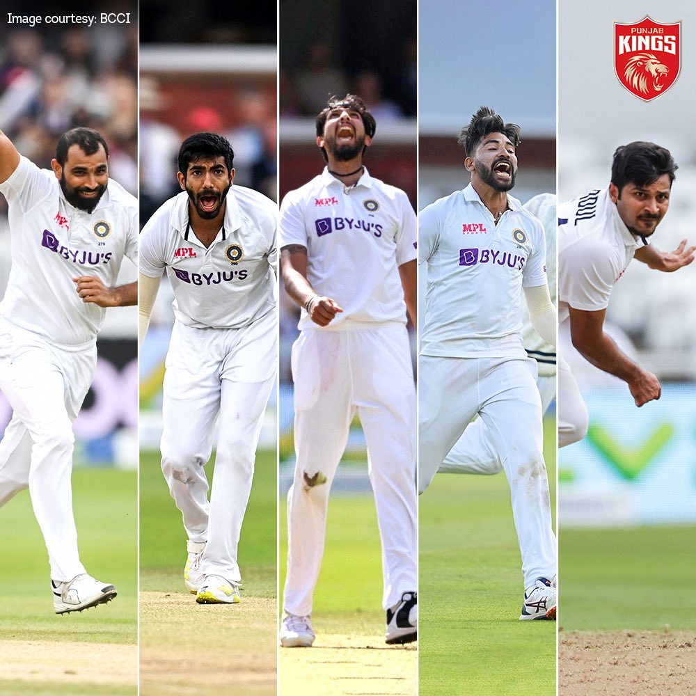 PunjabKingsIPL's tweet photo. 4️⃣0️⃣ wickets between them so far 🔥

The Indian pace 🔋 is fully 🔌. Who do you think will be our leading wicket-taker by the end of the series? 🤔

#ENGvIND #SaddaPunjab #PunjabKings @ImIshant https://t.co/I6NXHXglCi