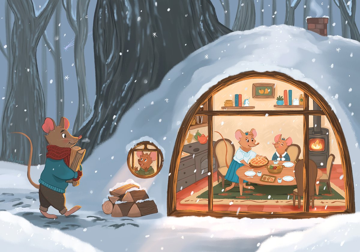 mellodeeart's tweet photo. One of my favorite themes in illustration is a simple and happy life of woodland creatures.
#childrenbook #illustration #characterdesign https://t.co/U1B5lvGfon
