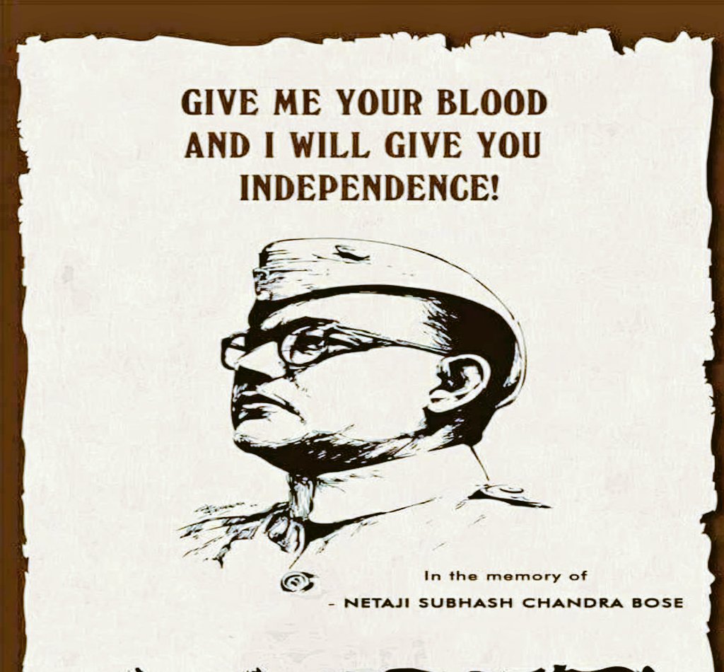 Humble tribute to the immortal &amp; greatest leader of the Indian freedom struggle, Netaji #SubhashChandraBose, the founder of "Azad Hind Fauj", on his death anniversary. 

India will always be indebted to him for his sacrifice in the freedom struggle. 
#FreedomFighters
#inspiration