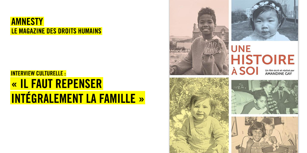 Amnesty_Suisse's tweet photo. La réalisatrice française Amandine Gay (@OrpheoNegra) s’appuie sur des récits individuels pour dénoncer les défaillances de l’#adoption internationale. Retour sur « Une histoire à soi », récemment sorti en salles. #MagazineAMNESTY 📰 https://t.co/UXkibUt57H https://t.co/JEP70RnsPw