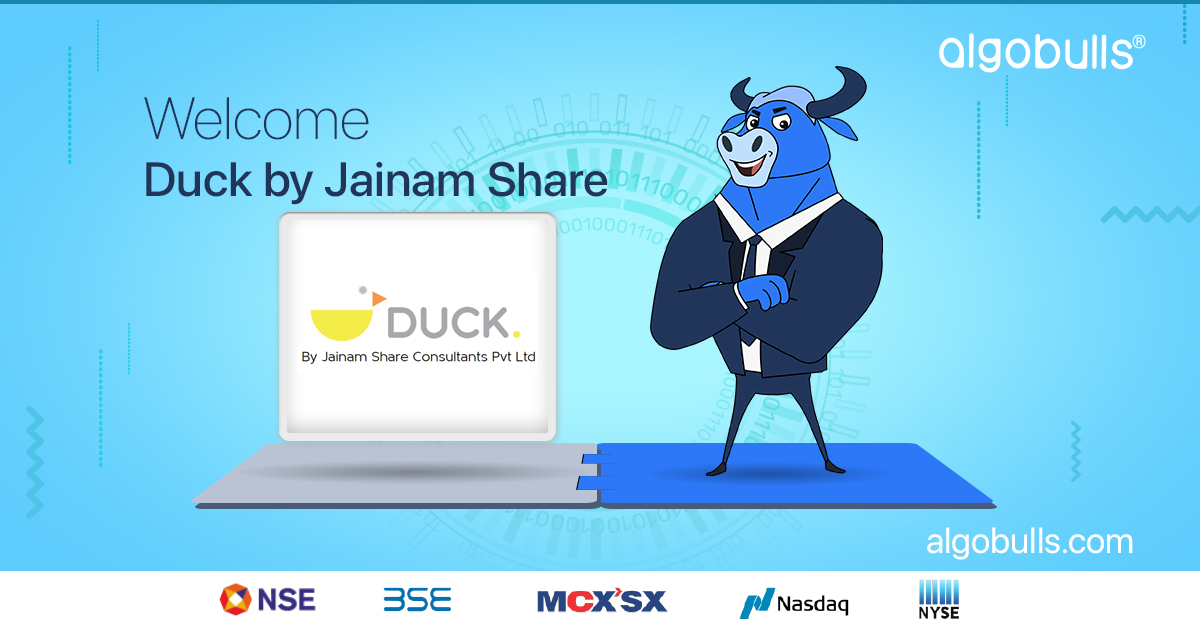 AlgoBulls's tweet photo. AlgoBulls is pleased to #onboard Jainam Share Consultants Private Limited into the #AlgoBulls #Ecosystem. All Jainam Share Consultants Private Limited clients are invited to use our #AIbacked #TradingPlatform. https://t.co/vK0Ukw8pRq