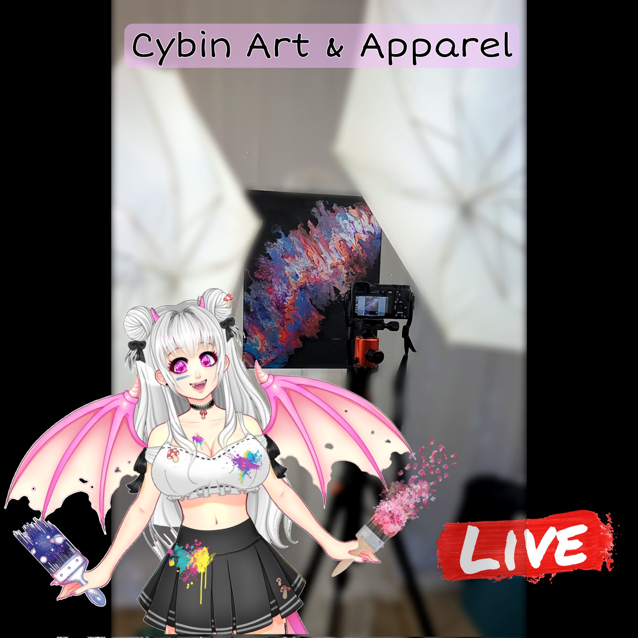 1 pic. 🎨🖌 Now Live!! Cybin Art & Apparel All hand made art painted & designed done by me! 💜 https://t.co/jptdbQIpQU Please take a moment to check it out!! #artist #apparel #abstract #store #vtuber #SmallBusiness https://t.co/QJCCKzuPBa