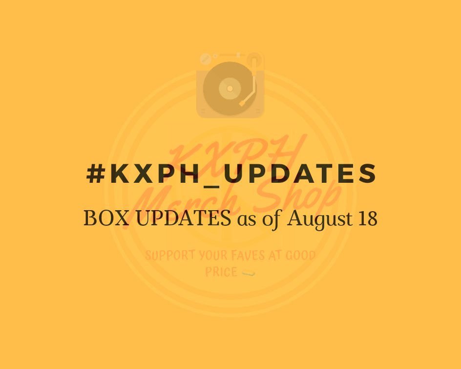 kxphxx's tweet photo. #KXPH_Updates

Box1 - Onhand na po.
Box2 - Onhand na po
Butter Box - Onhand na po 
Box 4 - onhand na po.

So busy po tayo sorting and packing mga mii since onhand na lahat ng boxes. Will start shipping items sa Aug 20-21. Thanks po! https://t.co/4dH45PzTHa