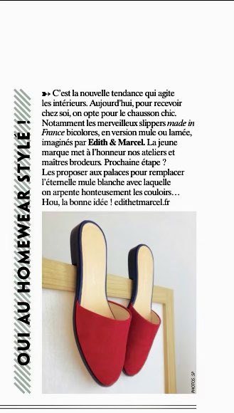 Edith_et_Marcel's tweet photo. @GALAfr du 12 août 2021.
On dit oui au homewear style d’@Edith_et_Marcel !! 🥰 #edithetmarcel #madeinfrance #slipper #artisans #mode #tendance #chic https://t.co/otqCaTIzbf