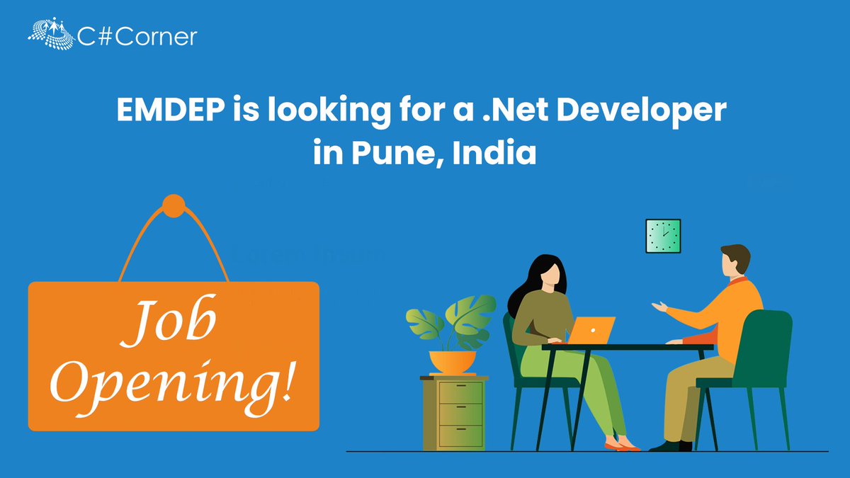 CsharpCorner's tweet photo. EMDEP is looking for a .Net Developer

Read more and apply here>> https://t.co/lvQsOHXWuH

#DOTNET #DOTNETDeveloper #SoftwareEngineer #Jobs #JobAlert #jobseekers #JobVacancy #JobSearch #EMDEP https://t.co/zoaF6l7Vp2