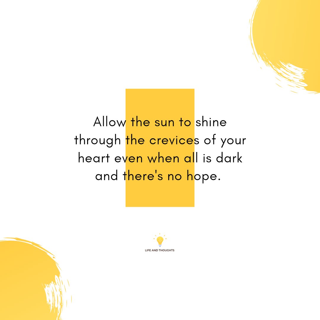 ImaniNjeri_'s tweet photo. Allow the sun to shine through the crevices of your heart even when it's all dark and gloomy.
#Healing #LifeAndThoughts https://t.co/piRJP2dXjG
