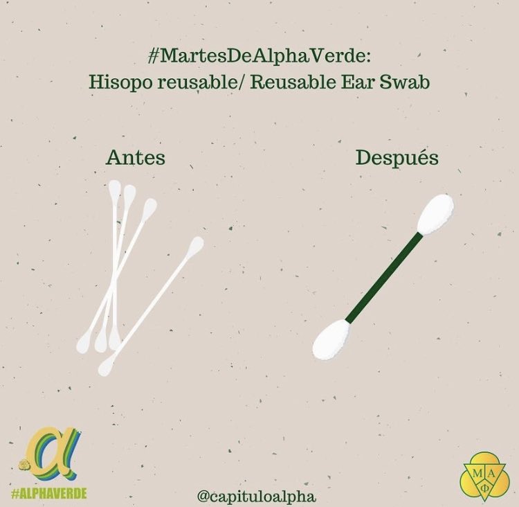 CapAlpha1927's tweet photo. El hisopo reusable para el oído, l proporciona una alternativa ecológica. Están hechos de materiales duraderos y flexibles, de alta calidad y no tóxicos que son suaves para la piel y muy fáciles de limpiar. 🌎♻️
#MartesDeAlphaVerde https://t.co/xUqVSuOF13