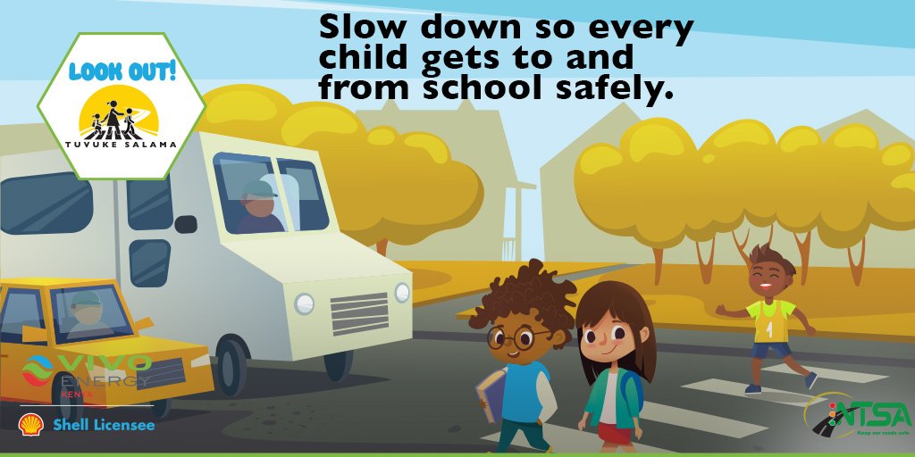vivoenergykenya's tweet image. Children are our nation’s future. Doing your part to ensure they have a safe environment when they walk to school may be as simple as slowing down your vehicle so they safely cross the road.  #TuvukeSalama
