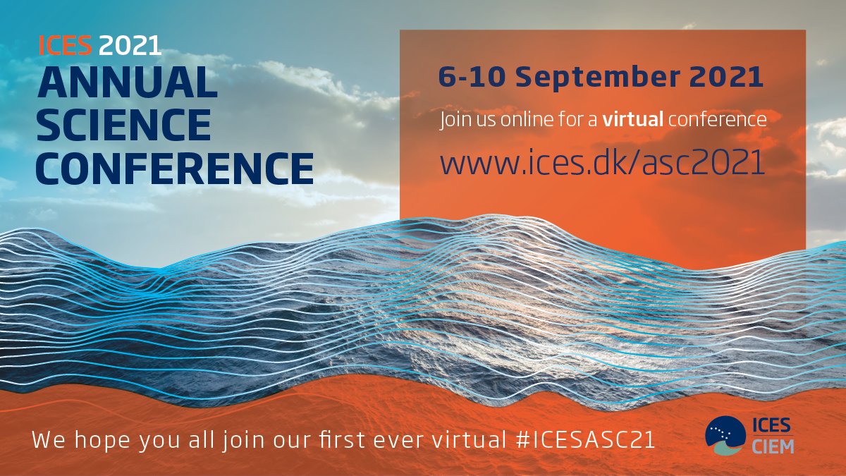 6️⃣-1️⃣0️⃣ September
⏰ Save the date for the annual @ICES_ASC science conference #ICESASC21  
 
➡️ Registration & programme:
ices.dk/events/asc/ASC…