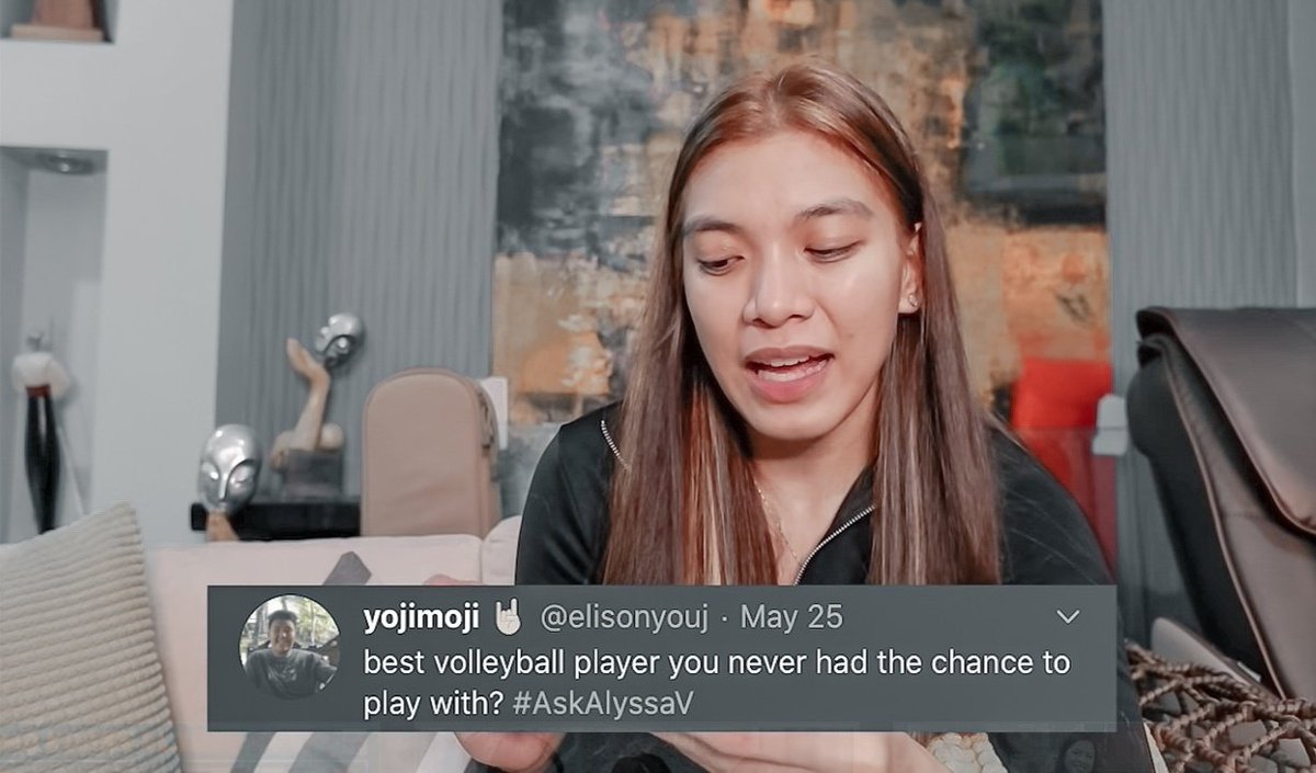 jaesluts's tweet photo. Alyssa Valdez was once asked by a fan.
 “Best volleyball player you never had the chance to play with?”
Ly: Ara Galang.

even alyssa thinks that ara galang is the best. imagine their power in one team 🥺

Alyssa Valdez and Ara Galang for National Team! https://t.co/Ctuj8DClTL