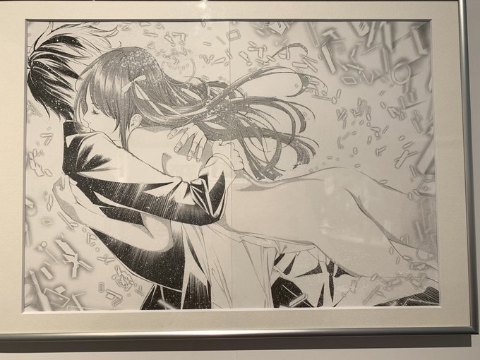 ホワイトの厚みを見れるのは生原稿ならではの良さですね〜😊
撮影OKだったからいっぱい写真撮ってきた!! 