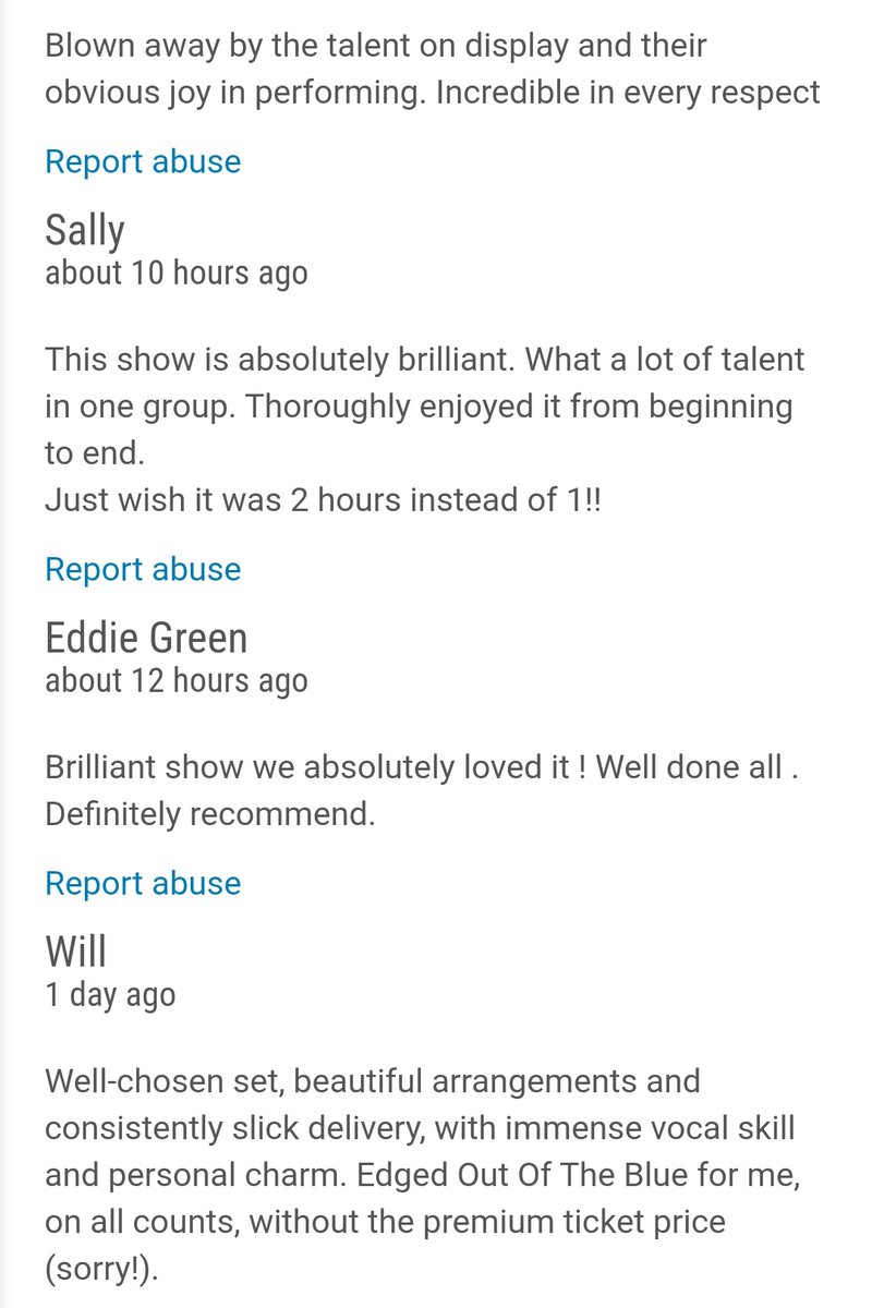 Your reviews have been so lovely! We love hearing how much you've enjoyed our show, makes it all worth it 💛
#edinburghfringe #betternotkillthegroove
#acappella #bnktg