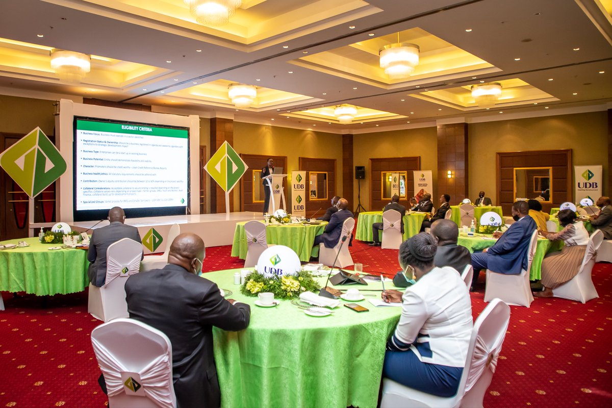 UDB_Official's tweet photo. This morning we hosted the Members of Parliament on the Budget Committee to showcase the Bank’s interventions and provide clarity on UDB’s mandate and strategy. The discussion was on “Financial Intervention for Sustainable Development”. https://t.co/FIr1JN6ZFS