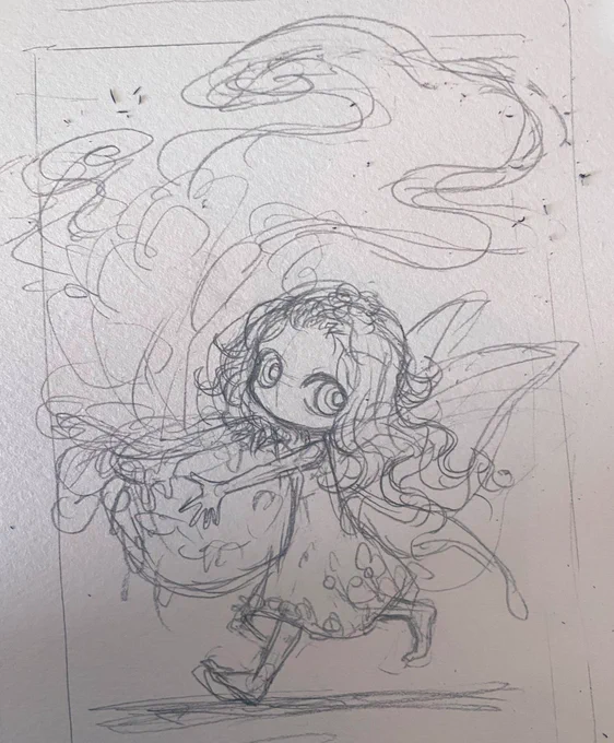 下書きからちょっと変わった 