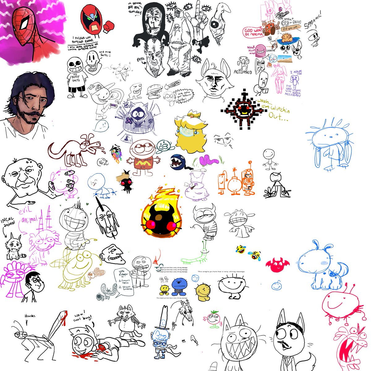 a bunch of drawpiles in the server everybody made so far ... 