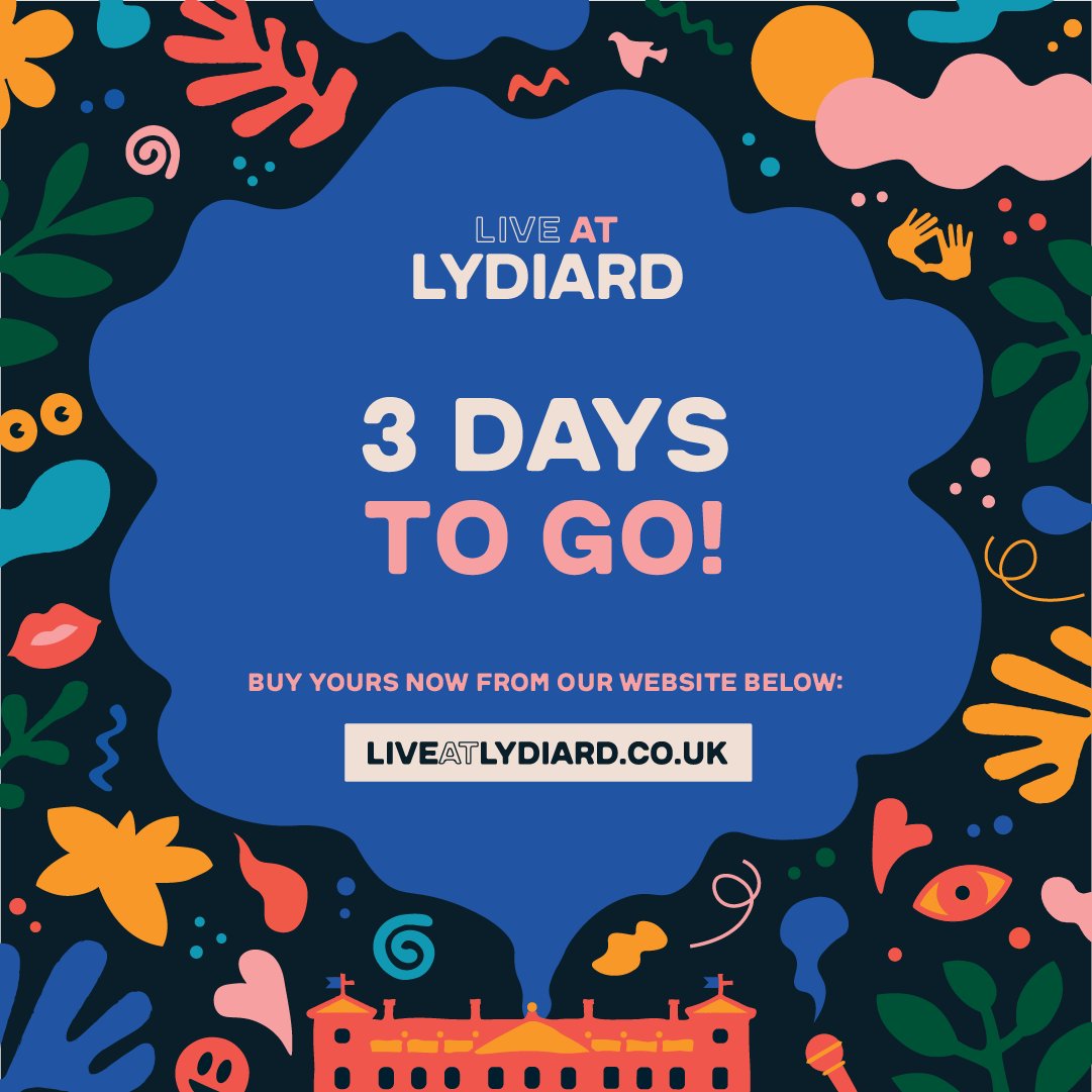 LiveatLydiard's tweet photo. 3. DAYS. TO. GO!

We hope you are excited as we are. 😬

All tickets (including car parking passes) will be sold out in next 24 hours. Make sure you've got everything you need for your trip here: https://t.co/c4Z1dDxctw https://t.co/xtSDXIKcxt