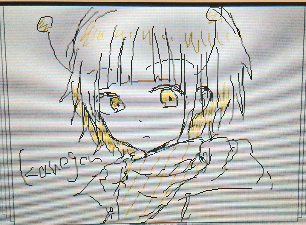 謎人選落描き 