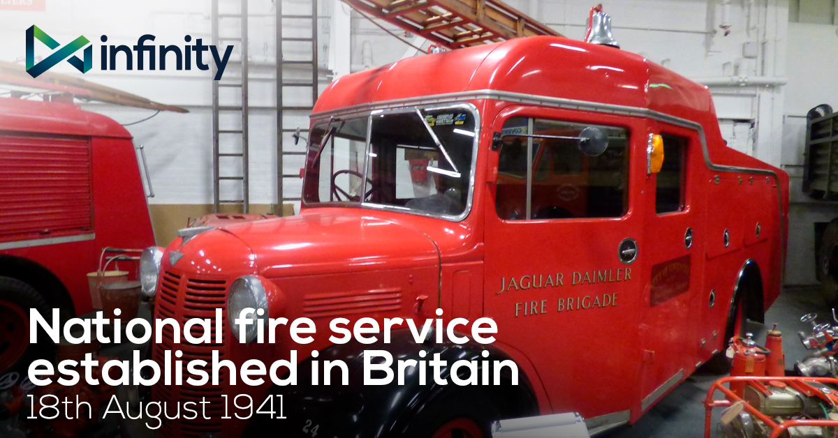 Britain’s first National Fire Service was created in 1941 during WWII,  created by an amalgamation of the wartime Auxiliary Fire Service (AFS) &amp; 1600 local authority fire brigades. In 1948 it was split into 40 fire departments across the UK.
#Emergencyresponse #publicsafety