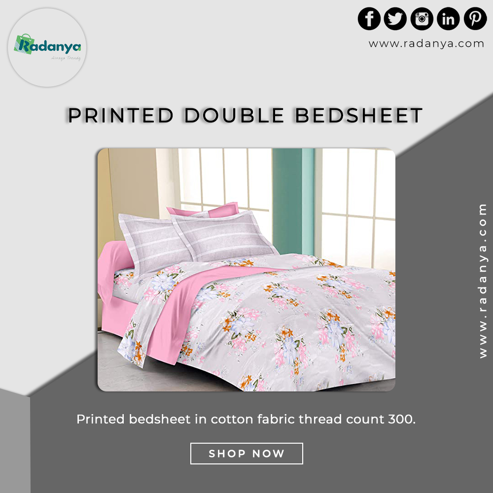 Printed double bedsheet
.
#supportsmallbusiness #bedroomdecor #bedsheet #bedroomgoals #bedroomstyling #curtains #indianhomestyle #traditionalhomedecor #radanyalove #myhomethismonth #myhomevibes #myhometrend #myhomefeel #radanyaindia #delhi #india #decorraaga #handcrafted #radanya