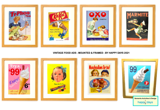 dementiactivity's tweet photo. As Autumn draws near, why not cheer up your Dining Room - Encourage eating - Prompt Memories - Create Conversations - Wall Art for Care Homes - Oxo - Daddies Sauce - Marmite and more for Dining rooms Social Areas reminiscence - Shop online https://t.co/GjFJUoWcjV https://t.co/V3bxpXT3g0