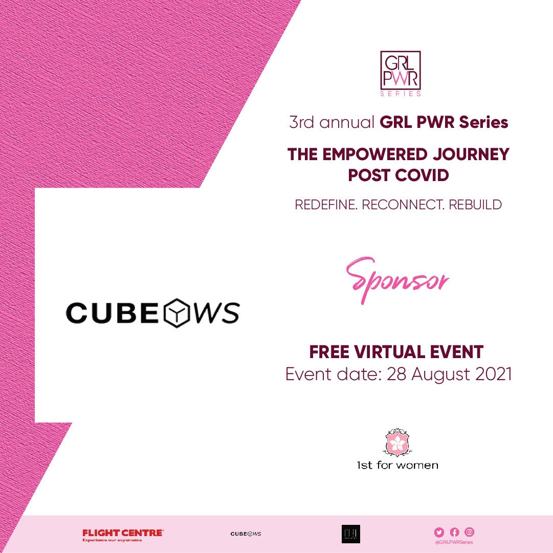 GRLPWRSeries's tweet photo. We’re giving away incredible prizes to some of our ladies attending the series next week! Our prizes:

A life coaching programme courtesy of @1stforwomen

1 month occupation at the @cubeworkspace offices

A curated local getaway experience by @FlightCentreRSA

#GRLPWRSeries21 🌸 https://t.co/MZxWdi6Dlz