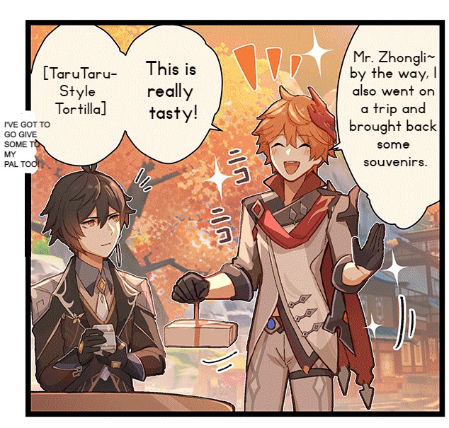 Childe🐳 on Twitter "// Zhongli & Childe in HI3 85th 4koma webtoon