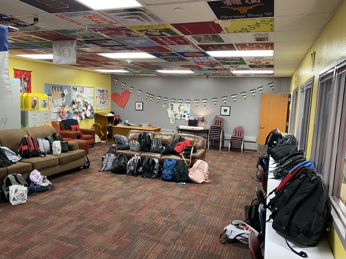 I’ve never been happier to see my classroom filled with backpacks in all my life! The students are here!!! HAPPY FIRST DAY! #chpantherpride #palsplaytowin